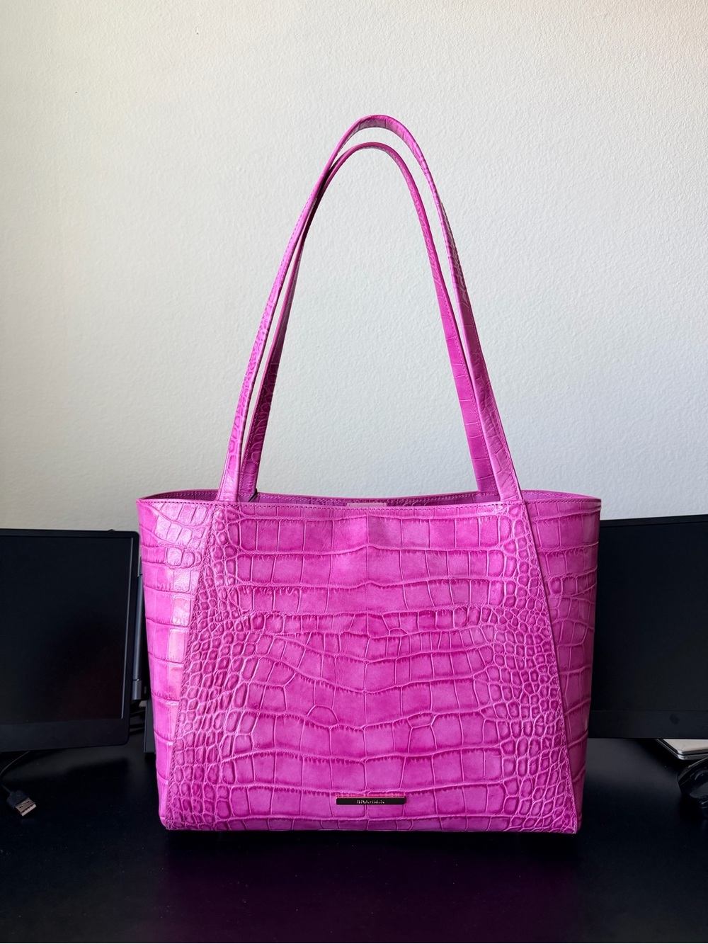 Brahmin Mona Tote - Pink Alba